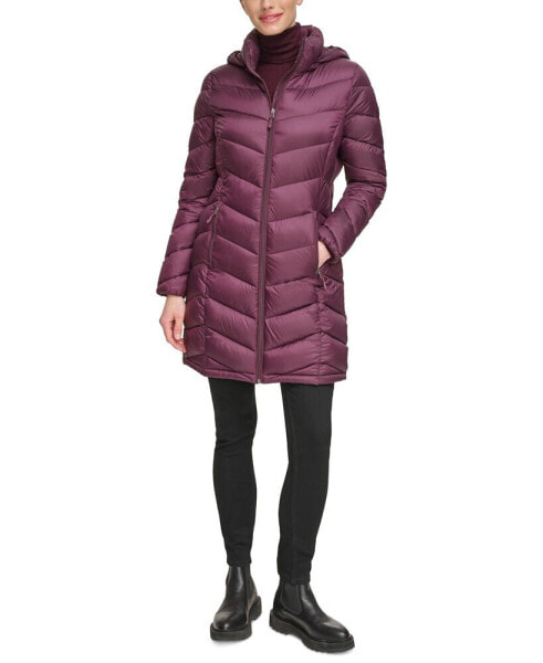 Women's Packable Hooded Puffer Coat, Created for Macy's