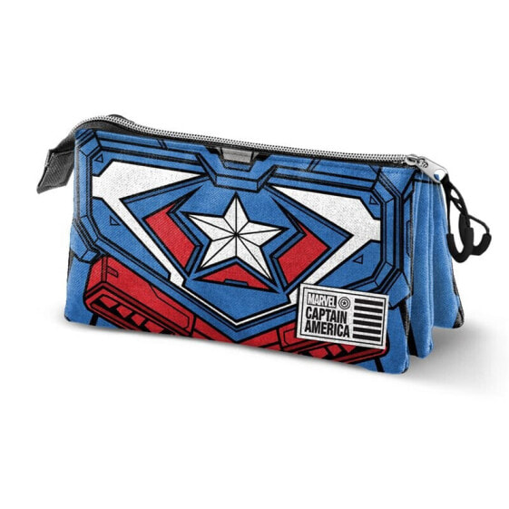 DISNEY Captain America Tekk Costume Triple Fan 2.0 Pencil Case