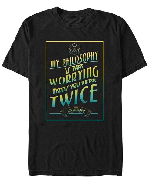 Men's Fantastic Beasts and Where to Find Them Newt's Philosophy Short Sleeve T-shirt