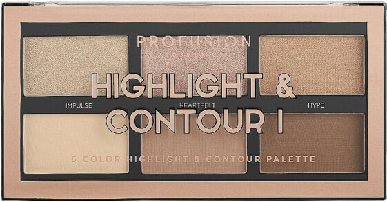 Profusion Cosmetics Highlight & Contour I 6 Color Highlight & Contour Palette