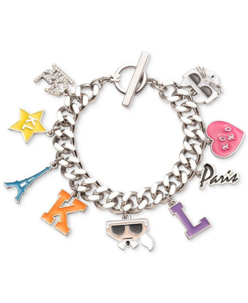 Браслет KARL LAGERFELD Pavé Mixed Multicolor Charm.