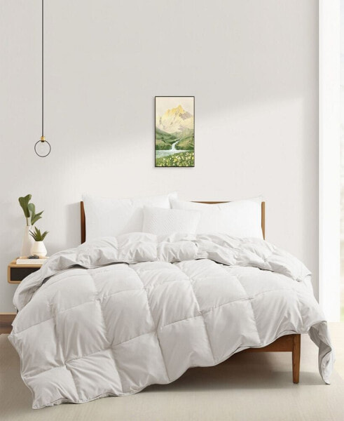 360 Thread Count Lightweight Goose Down Feather Comforter, Twin