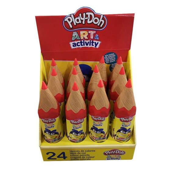 PLAY-DOH 24 Color Pencils In Plastic Tube