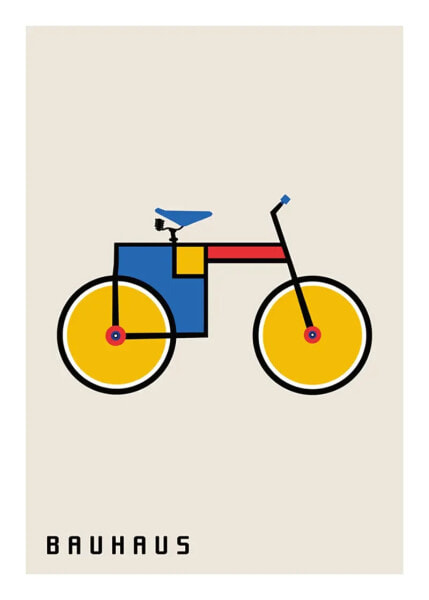 Poster Bauhaus bicycle