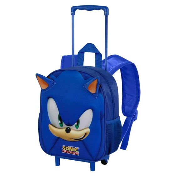 KARACTERMANIA Sonic The Hedgehog Sega Face Small 3D Backpack With Wheels