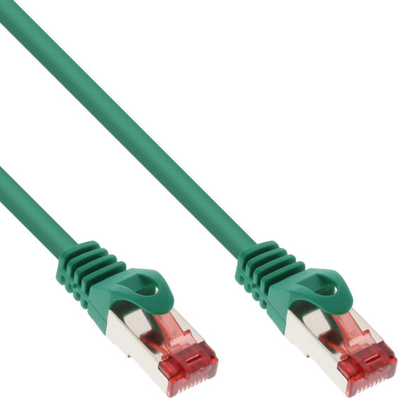 InLine 30pcs. Bulk-Pack Patch Cable S/FTP PiMF Cat.6 PVC copper green 3m