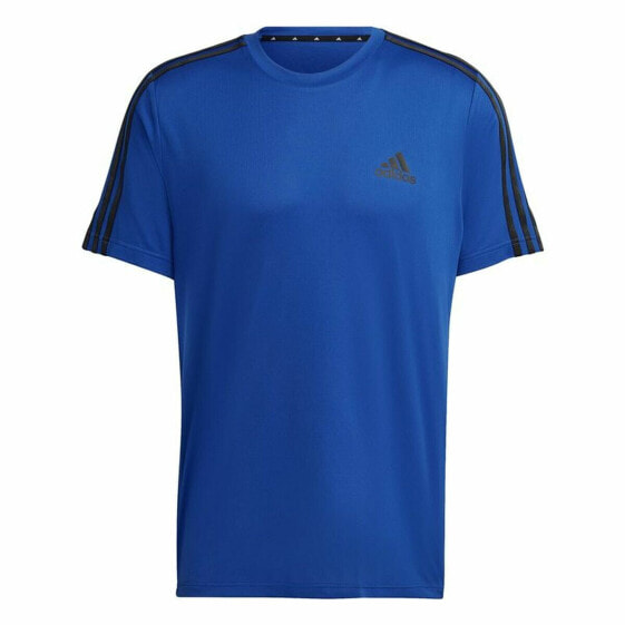 Men’s Short Sleeve T-Shirt Adidas Aeroready Designed To Move Blue