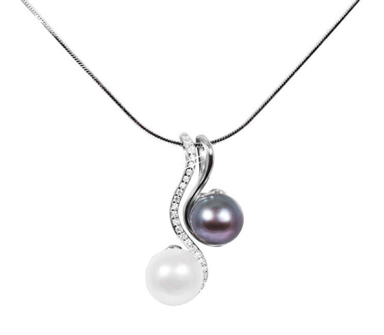 Pearl Necklace 3in1 JL0540 (Chain, Pendant, Pendant)