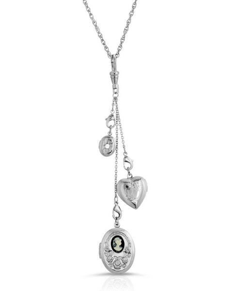 2028 charm Heart Locket Necklace