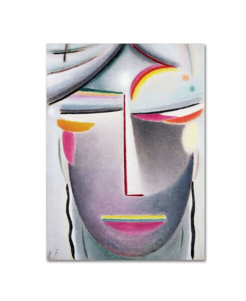 Alexej von Jawlensky 'Head (Dark Buddha)' 1927 Canvas Art - 14" x 19"