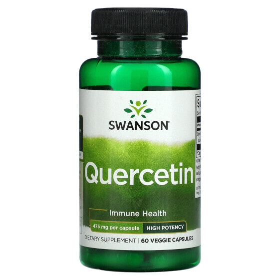Биофлавоноиды Swanson Quercetin. Высокая потенция, 475 мг, 60 вегетарианских капсул