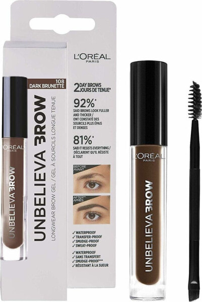 L’Oreal Paris Tusz do brwi Paris Unbelieva Brow 108 Dark Brunette 3.4ml