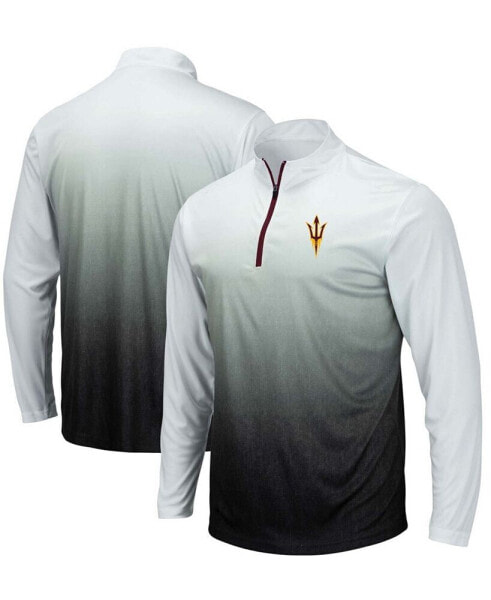 Куртка мужская Colosseum Arizona State Sun Devils серого цвета с логотипом команды и застежкой-молнией