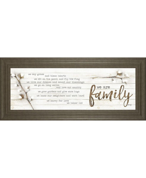 We Are Family by Marla Rae Framed Print Wall Art, 18" x 42"