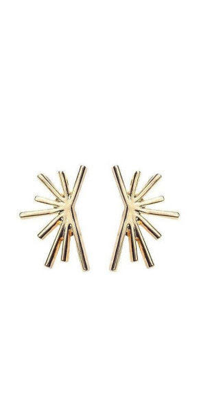 Half Sun Stud Earrings