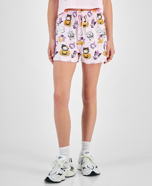 Juniors' Hello Kitty Halloween Graphic Shorts