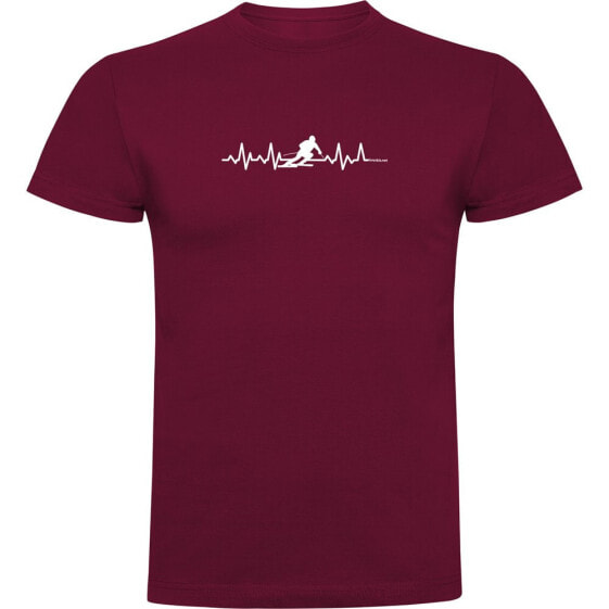 KRUSKIS Skiing Heartbeat short sleeve T-shirt