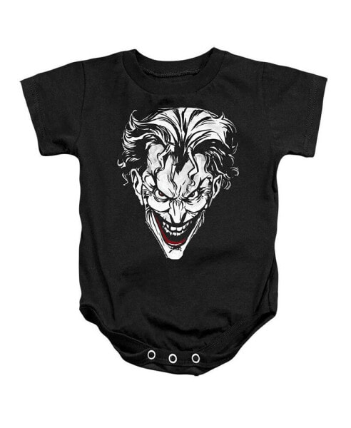 Baby Girls Baby Joker Red On Black Snapsuit