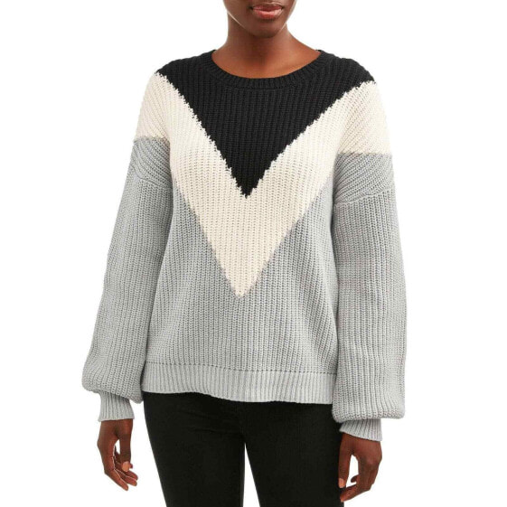 Time and Tru Women's Chevron Shaker Pullover size M 8-10