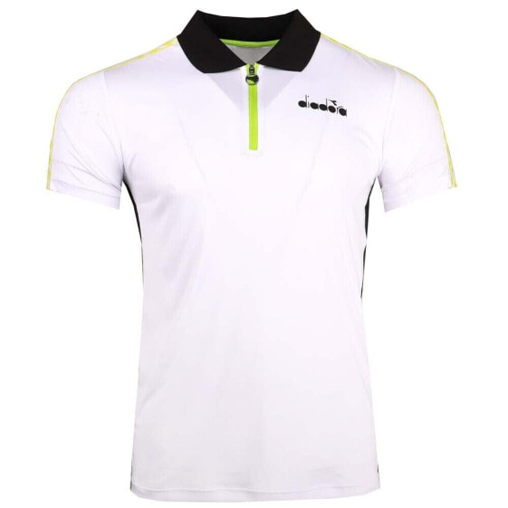 Diadora Challenge Tennis Short Sleeve Polo Shirt Mens White Casual 176853-C0351