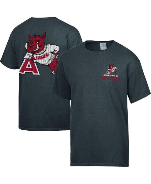 Men's Charcoal Arkansas Razorbacks Vintage-like Logo T-Shirt