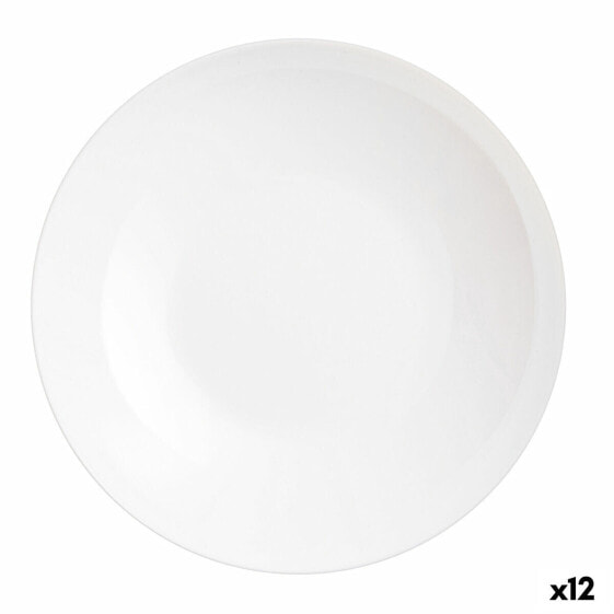 Тарелка плоская Luminarc Friends Time Белый Стеклянная Ø 26 см многоцелевая (12 штук)