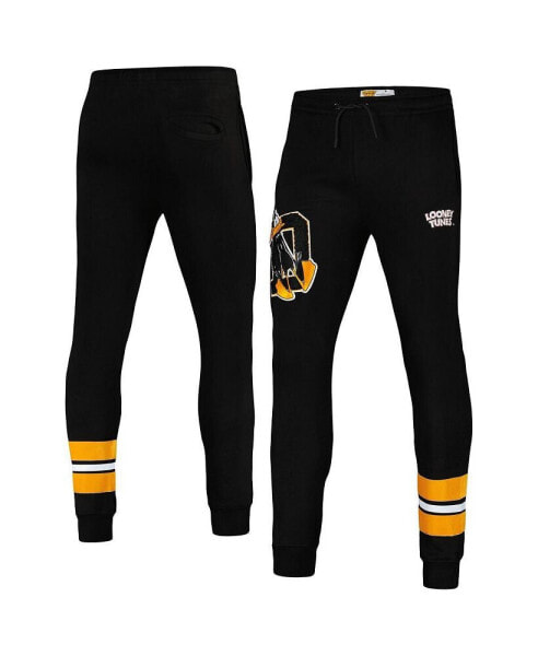 Men's Black Looney Tunes Daffy Varsity Joggers