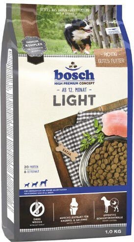 Сухой корм для собак Bosch, Light, для взрослых, склонных к набору веса, 1 кг