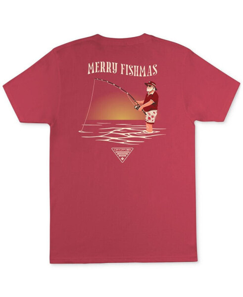 Men's Merry Fishmas PFG Santa Graphic T-Shirt