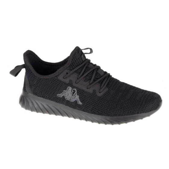 Мужские кроссовки спортивные для бега черные текстильные низкие Kappa Capilot M 242961-1111 boots