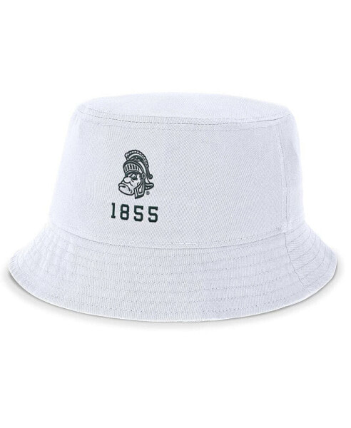 Men's White Michigan State Spartans Legacy Apex Bucket Hat