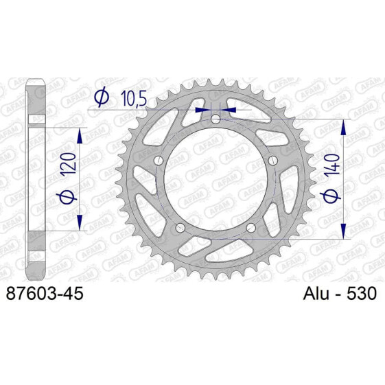 AFAM 87603 Rear Sprocket