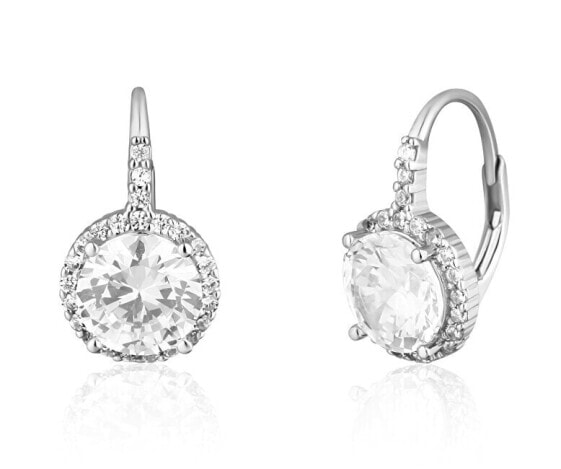 Sparkling silver earrings with zircons SVLE0620SH2BI00