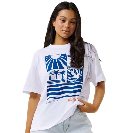 RIP CURL Santorini Sun Heritage short sleeve T-shirt