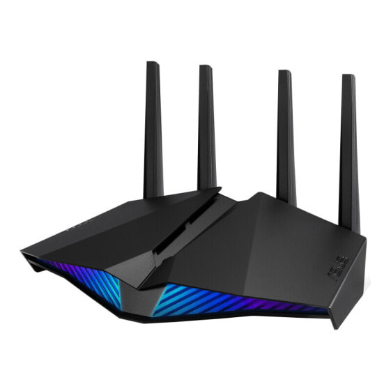 ASUS RT-AX82U - Wi-Fi 6 (802.11ax) - Dual-band (2.4 GHz / 5 GHz) - Ethernet LAN - Black - Tabletop router