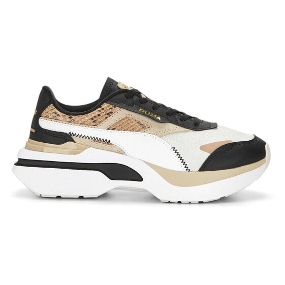 Puma Kosmo Rider Prm Lace Up Womens Beige, Black, White Sneakers Casual Shoes 3
