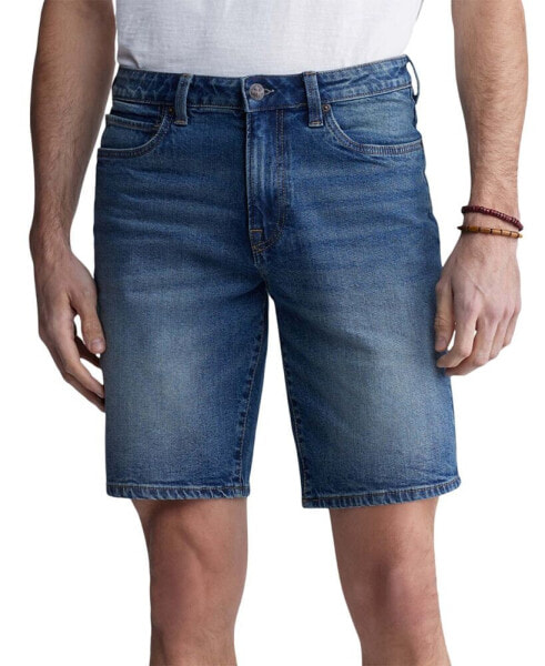 Biuffalo David Bitton Men's Dean Relaxed-Straight Fit Stretch 10.5" Denim Shorts