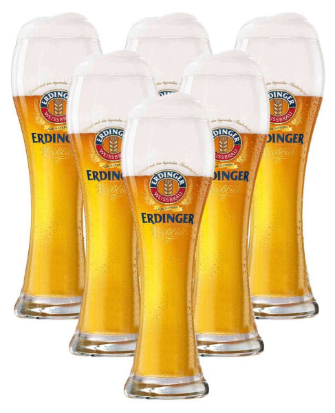 Weizenbiergläser Erdinger 6er Set