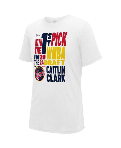 Men's and Women's Caitlin Clark Indiana Fever 2024 WNBA Draft First Pick Verbiage T-Shirt