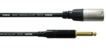 Cordial CCM 5 MP - XLR (3-pin) - Male - 6.35mm - Male - 5 m - Black