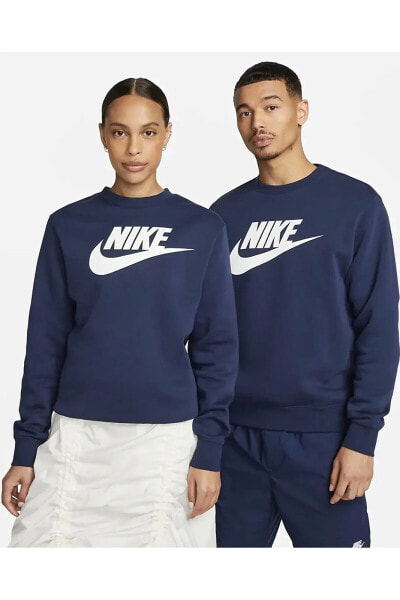 Толстовка мужская Nike Club Fleece Graphic Crew NDD SPORT