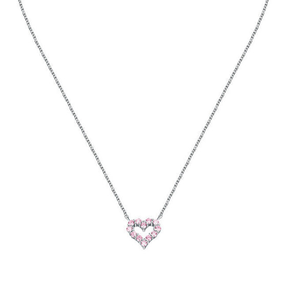 Lovely Tesori Heart Silver Necklace SAIW181