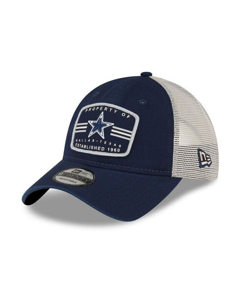 Men's Navy Dallas Cowboys Property Trucker 9TWENTY Snapback Hat