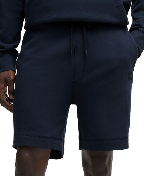 Men's Logo Badge Regular-Fit Shorts