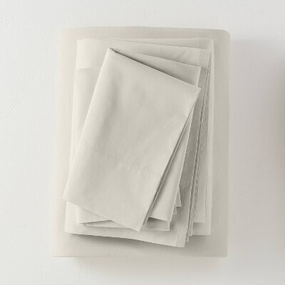 Washed Supima Percale Solid Sheet Set - Casaluna