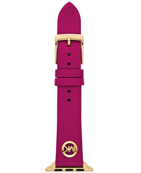 Women's Fuchsia Leather Strap for Apple Watch, 38, 40, 41mm and 42, 44, 45, 49mm