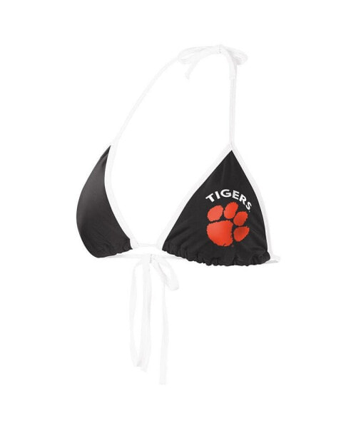 Women's Black Clemson Tigers Perfect Match Bikini Top
