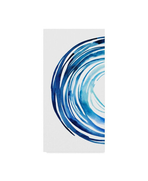 Grace Popp Blue Vortex I Canvas Art - 15" x 20"