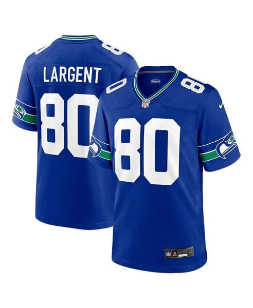 Men's Steve Largent Royal Seattle Seahawks Throwback Retired Player Game Jersey