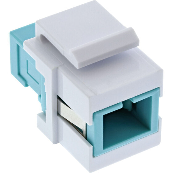 InLine Fiber optical Keystone Snap-in adaptor - simplex SC/SC - MM,ceramic sleeve